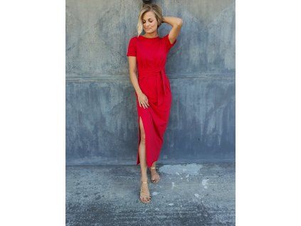WRAP DRESS s krátkým rukávem