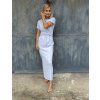 WRAP DRESS s krátkým rukávem